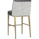 Joplin 41.5 inch Cantina Black / Vera White Pepper Barstool